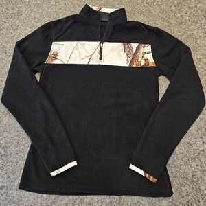 HABIT Realtree White Camouflage Quarter-Zip Pullover Fleece